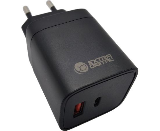 Extradigital Зарядное устройство EXTRA DIGITAL GaN USB Type-C, USB Type-A: 45 Вт, PPS Extradigital Зарядное устройство EXTRA DIGITAL GaN USB Type-C, USB Type-A: 45 Вт, PPS