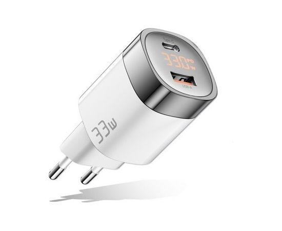 Extradigital Зарядное устройство GaN USB Type-C, USB Type-A: 33Вт, PPS Extradigital Зарядное устройство GaN USB Type-C, USB Type-A: 33Вт, PPS
