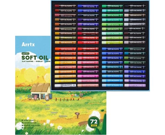 Oil Pastels Set ARRTX, 72 Colors
