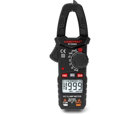 Habotest Clamp Meter AC600V/200A, DC600V Habotest Clamp Meter AC600V/200A, DC600V