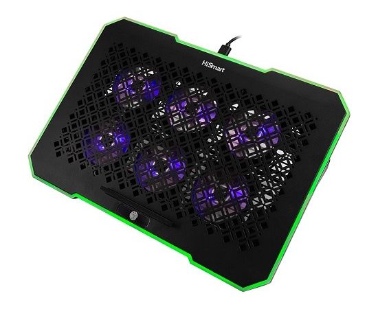 Laptop Cooling Pad HISMART with 5 Adjustment Positions Palikņi portatīvajiem datoriem