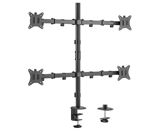 Hismart Quad-Monitor 17"-32" Desk Mount Palikņi portatīvajiem datoriem