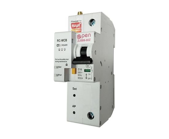 TUYA Умный 1-полюсный переключатель Wi-Fi, RS485, 16A Viedie slēdži