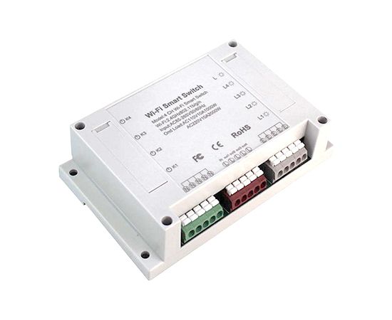TUYA Умный 4-канальный переключатель Wi-Fi Viedie slēdži