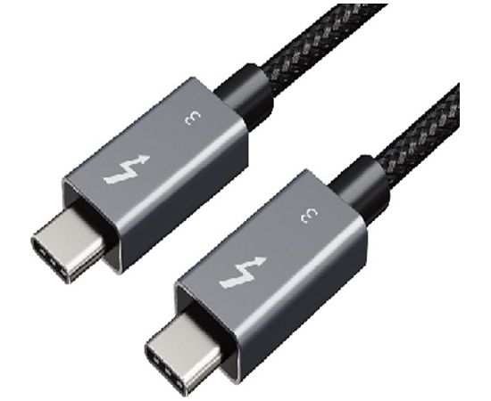 Extradigital Cable Thunderbolt 3, Type C - Type C, 40Gbps, 100W, 20V/ 5A, 4K/ 60HZ, 1m Extradigital Cable Thunderbolt 3, Type C - Type C, 40Gbps, 100W, 20V/ 5A, 4K/ 60HZ, 1m
