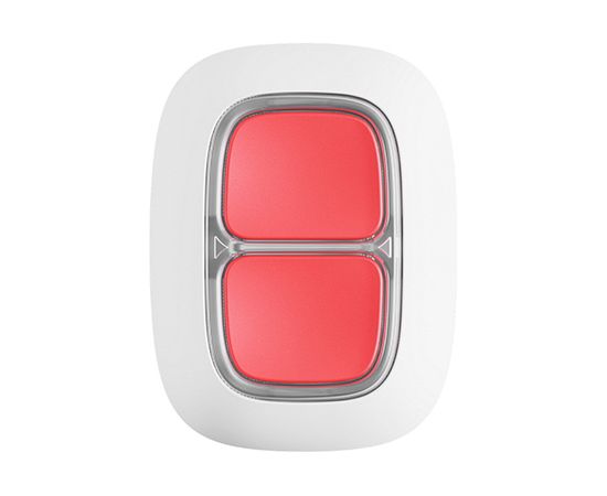 Ajax wireless panic DoubleButton for fast response (white)  Bezvadu Apsardzes Sistēmas