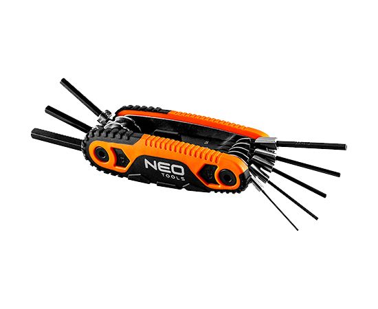 Extradigital Набор HEX шестигранных ключей складной: 1,5, 2, 2.5, 3, 4, 5, 6, 8мм Knaibles un stangas