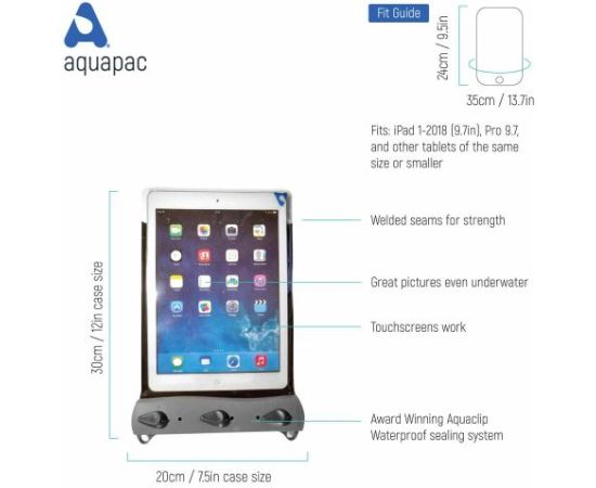 Aquapac Waterproof iPad Standard Case Foam 9.7-10.5" Ūdensdrošie iepakojumi Aquapac Waterproof iPad Standard Case Foam 9.7-10.5" Ūdensdrošie iepakojumi