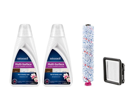 Bissell Cleaning Pack MultiSurface (2xDetergents+Brushroll+Filter) Citi piederumi