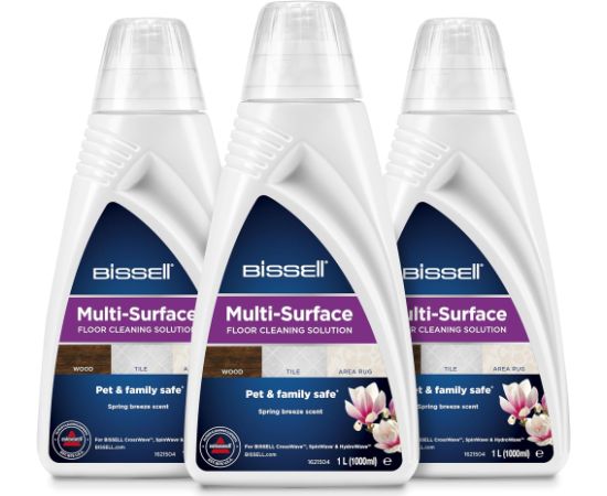 Bissell MultiSurface Detergent Trio Pack 1000 ml Citi piederumi