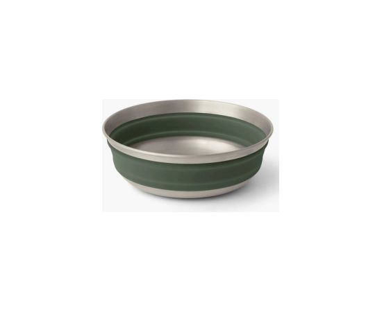 Sea To Summit Salokāma Bļoda DETOUR Stainless Steel Collapsible Bowl M  Green Столовые приборы