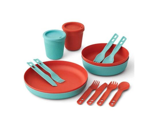 Sea To Summit Trauku komplekts PASSAGE Dinnerware Set, 14 pcs  Blue / Orange Столовые приборы
