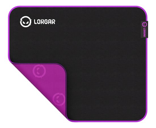 Lorgar Main 313, Gaming mouse pad, High-speed surface, Purple anti-slip rubber base, size: 360mm x 300mm x 3mm, weight 0.195kg Palikņi pelēm