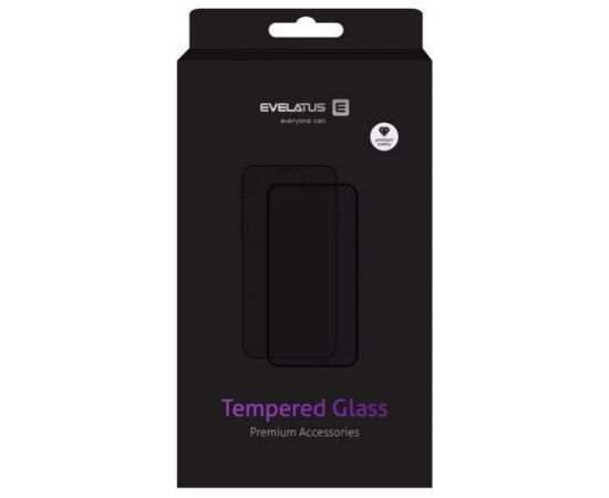 Evelatus Samsung  Galaxy S24 / S25 2.5D Full Cover Glass Anti-Static Black Ekrānu aizsardzība