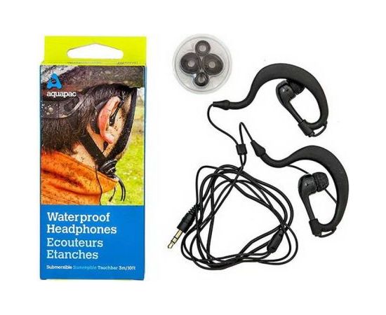 Aquapac 100% Waterproof Headphones / Melna Ūdensdrošie iepakojumi Aquapac 100% Waterproof Headphones / Melna Ūdensdrošie iepakojumi