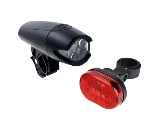 Apgaismojuma komplekts 2K 160293 Black (XC-8008) Фонари для велосипедов