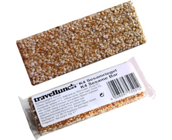 Travellunch Tūristu pārtika K4 SESAME BAR, 50g Tūristu pārtika Travellunch Tūristu pārtika K4 SESAME BAR, 50g Tūristu pārtika