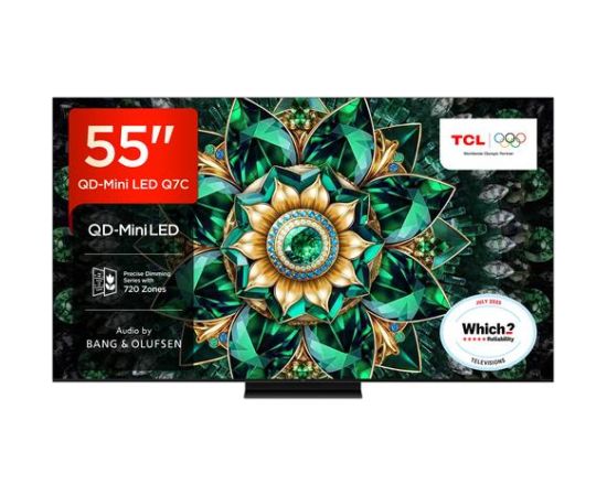 TV Set TCL 55Q7C 55" 4K Ultra HD Flat 16:9 QD-Mini LED Televizori