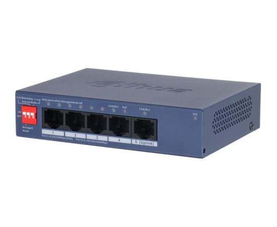 Switch DAHUA DH-CS4005-4ET1GT-36 Type L2 PoE ports 4 40 Watts CS4005-4ET1GT-36 Коммутаторы (Switch)
