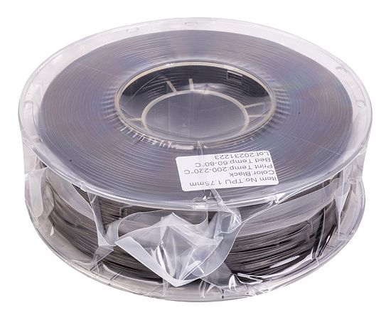 EXD 3D Printing Filament TPU, 1.75mm, 1kg, Black 3D Printeri