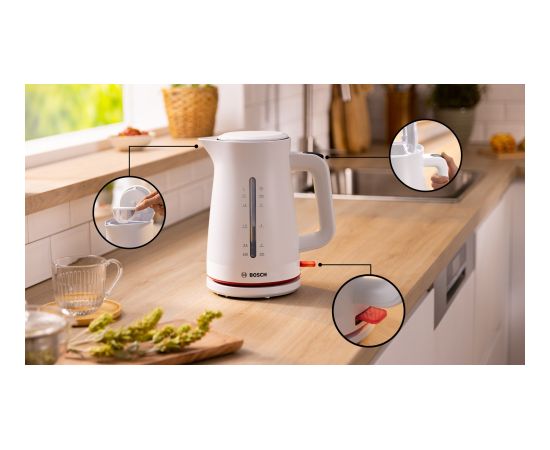 Bosch TWK3M121 MyMoment 2400 W electric kettle, white Чайники (электрические)