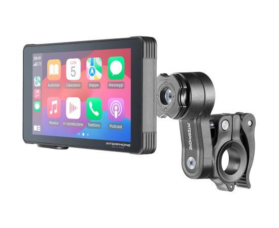 Interphone RIDE SYNC Navigation system Fixed 14 cm (5.5") Touchscreen 182 g Black Austiņas
