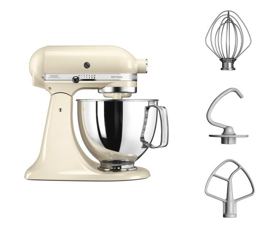 KitchenAid 5KSM125EAC Stand mixer 300 W Cream Virtuves kombaini
