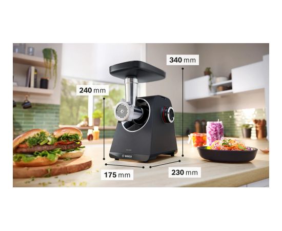 Bosch Serie 4 MFWS450B mincer 500 W Black Gaļas maļamās mašīnas