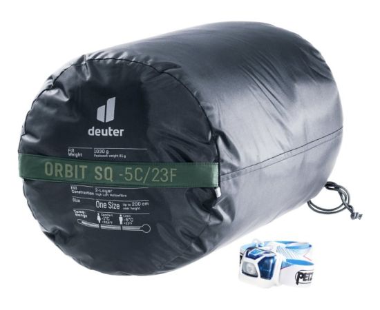 Śpiwór syntetyczny Deuter Orbit SQ +6C/43F ivy/ink Спальные мешки