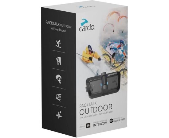Universal Intercom CARDO OUTDOOR Black Austiņas