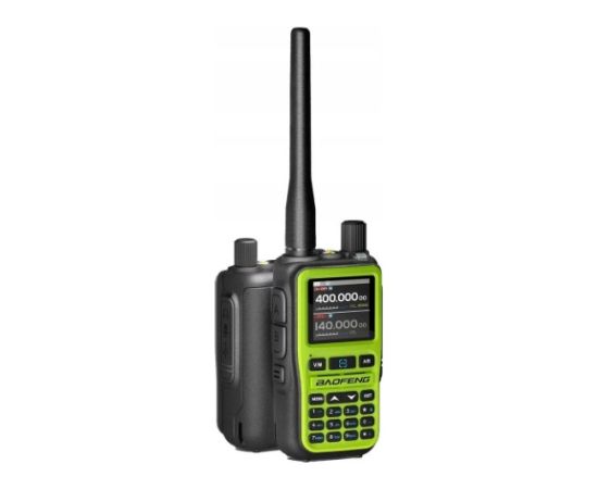 Baofeng UV-5R EU MINI USB-C Bluetooth VHF UHF Aviation Band Green Walkie-Talkie Rācijas