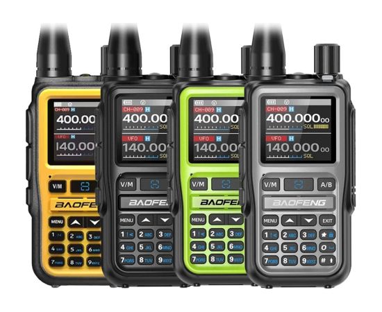 Baofeng UV-5R EU MINI USB-C Bluetooth VHF UHF Aviation Band Green Walkie-Talkie Rācijas