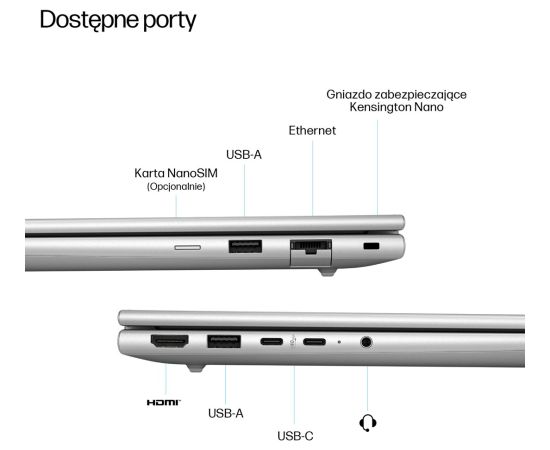 HP EliteBook 6 G1a Ryzen AI 5 340 14.0"WUXGA IPS 300nits AG 16GB DDR5 5600 SSD512 5MP+IR Radeon 840M W11Pro Pike Silver aluminium 3Y OnSite Portatīvie datori