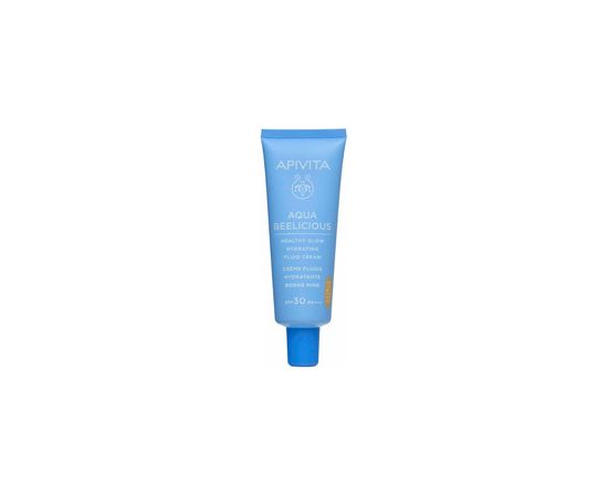 Apivita Aqua Beelicious Healthy Glow Hydrating Fluid Cream SPF 30 - Tónovaný hydratační krém 40ml Ķermeņa kosmētika
