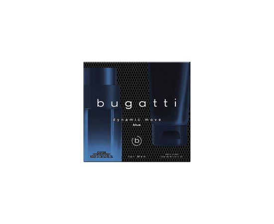 Bugatti Dynamic Move Blue Gift set EDT 100 ml and shower gel 200 ml 100ml Dāvanu komplekti