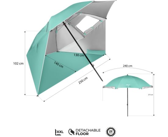 NC17114 LIETUSSARGS/PLUDMALES EKRĀNS 2IN1 XXL 240 CM ZAĻŠ NILS Jaunumi - Sports
