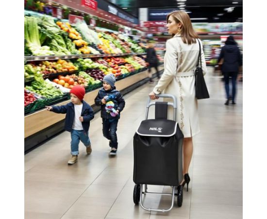 Nils Camp NC17106 IEPIRKUMU RATI 40L MELNI NLS CAMP Ceļojumu somas un čemodāni