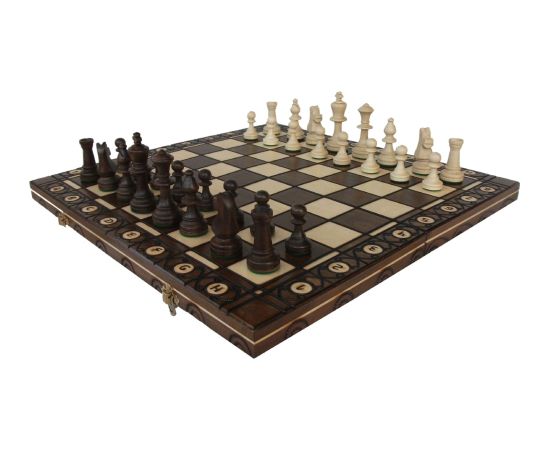 Sunrise Šaha konsuls 490 mm x 245 cm x 50 mm, karalis 80 mm Galda spēles