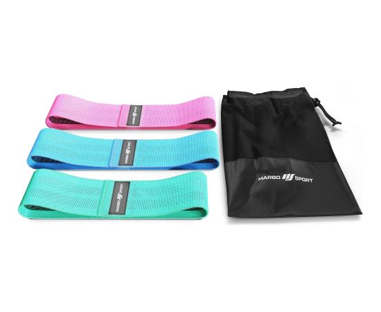 3 auduma pretestības lentu komplekts - Marbo Sport 3 auduma pretestības lentu komplekts - Marbo Sport