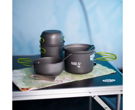 Trauku komplekts NC1767 CANTEEN SET XL NILS CAMP Katli un pannas Trauku komplekts NC1767 CANTEEN SET XL NILS CAMP Katli un pannas