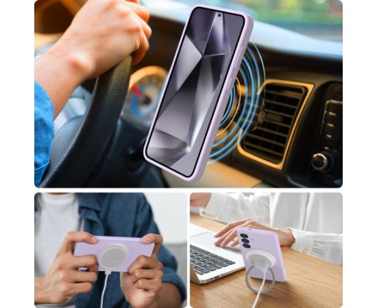 TECH-PROTECT LIQUID SILICONE MAGSAFE GALAXY S25 MAUVE Чехлы - альтернативные