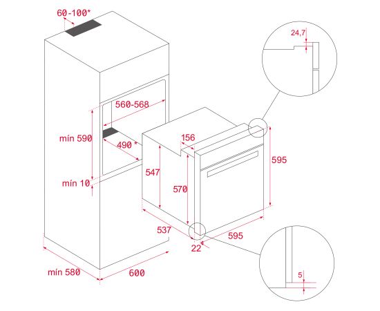 Built in oven Teka Neo white Jaunumi Sadz. tehnika
