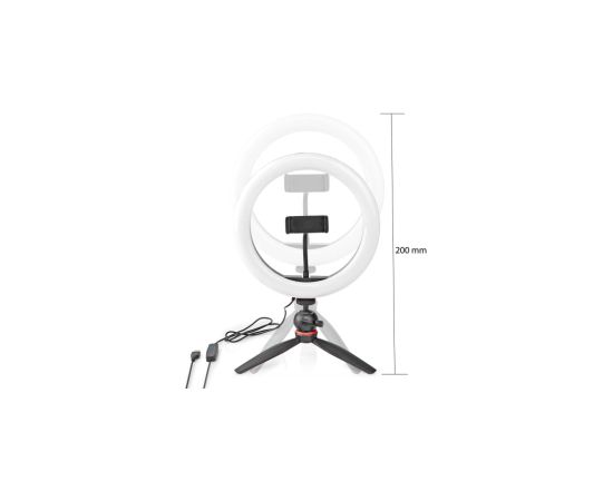 Statīvs Nedis Ring Light 26cm 2700k - 6700k Selfie - Stick nūjas