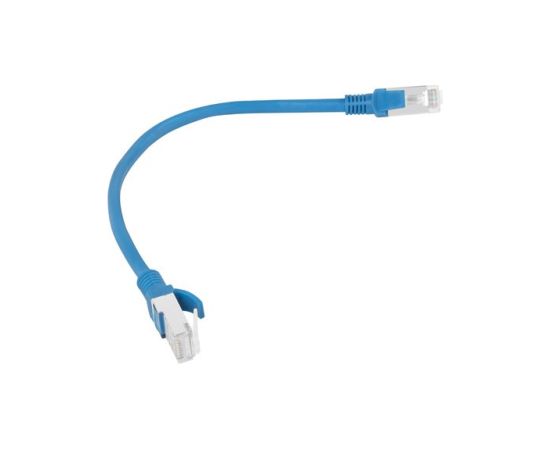PATCHCORD KAT.6 UTP 0.25M NIEBIESKI FLUKE PASSED LANBERG 10-PACK Tīkla vadi