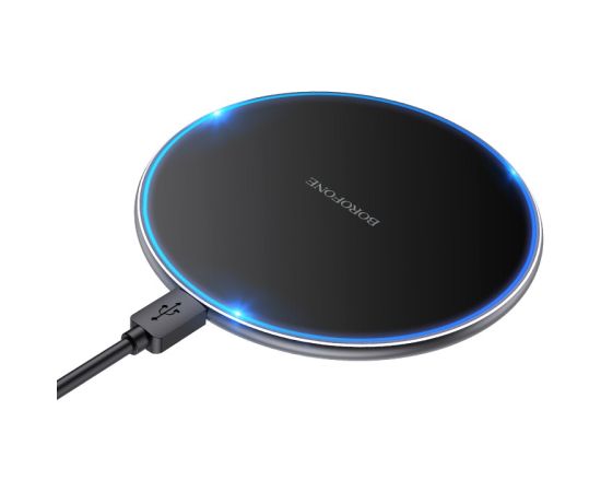 Wireless charger Borofone BQ3 Pro 15W black Bezvadu telefonu lādētāji