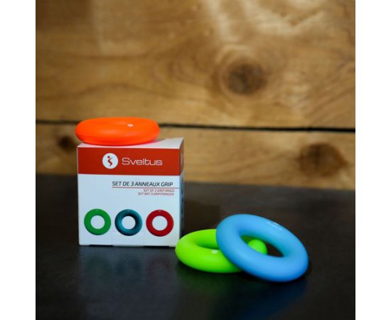 Grip rings SVELTUS 0650 3 pcs Fitnesa preces