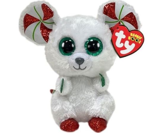 TY Beanie Boos - Świąteczna Mysz 15cm Mīkstās rotaļlietas