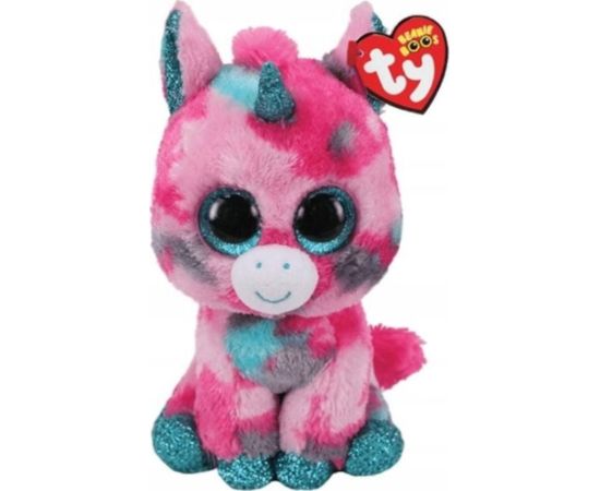 MGA Ty Gumball, cuddly toy (pink / turquoise, 24 cm, unicorn) Mīkstās rotaļlietas