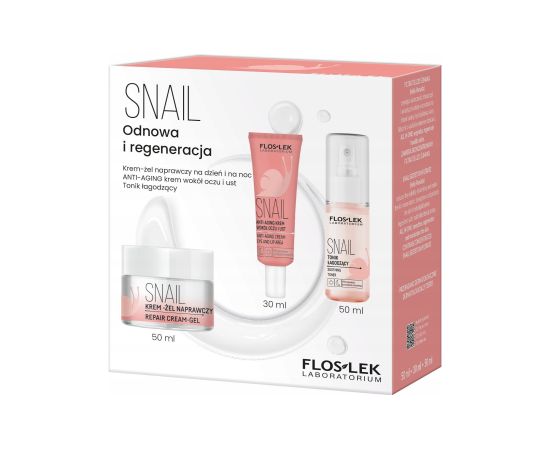 FLOS ZEST ŚW Snail Krem d/tw+Krem p/oczy+Tonik Smaržas - NESAKĀRTOTS