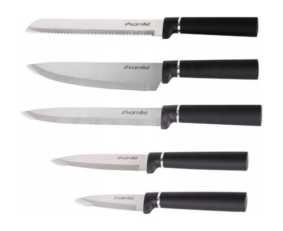 Nažu komplekts ar statīvu, 6 gab., 7620, Kamille Naži